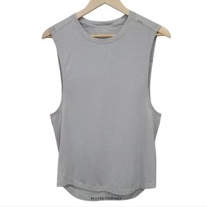 Lululemon Men’s Tank Grey Sleeveless Muscle Shirt Gym Training